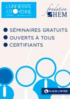 23ème édition de L’Université Citoyenne®, Fondation HEM, Janvier 2020