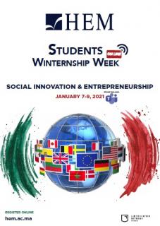Students WinterNship Week 2021- “SOCIAL  INNOVATION  &  ENTREPRENEURSHIP”