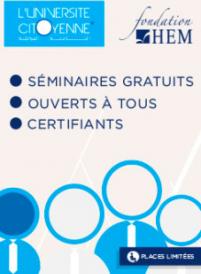 23ème édition de L’Université Citoyenne®, Fondation HEM, Janvier 2020