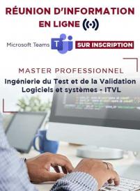 Réunion d’informations sur le Master Pro Test Logiciels ITVL