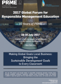 Forum mondial de l'Education du Management Responsable 2017, HEM Business School, Juillet 2017
