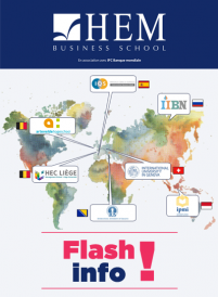 Flash Info International : HEM à la conquête du monde..., HEM Business School, Février 2018